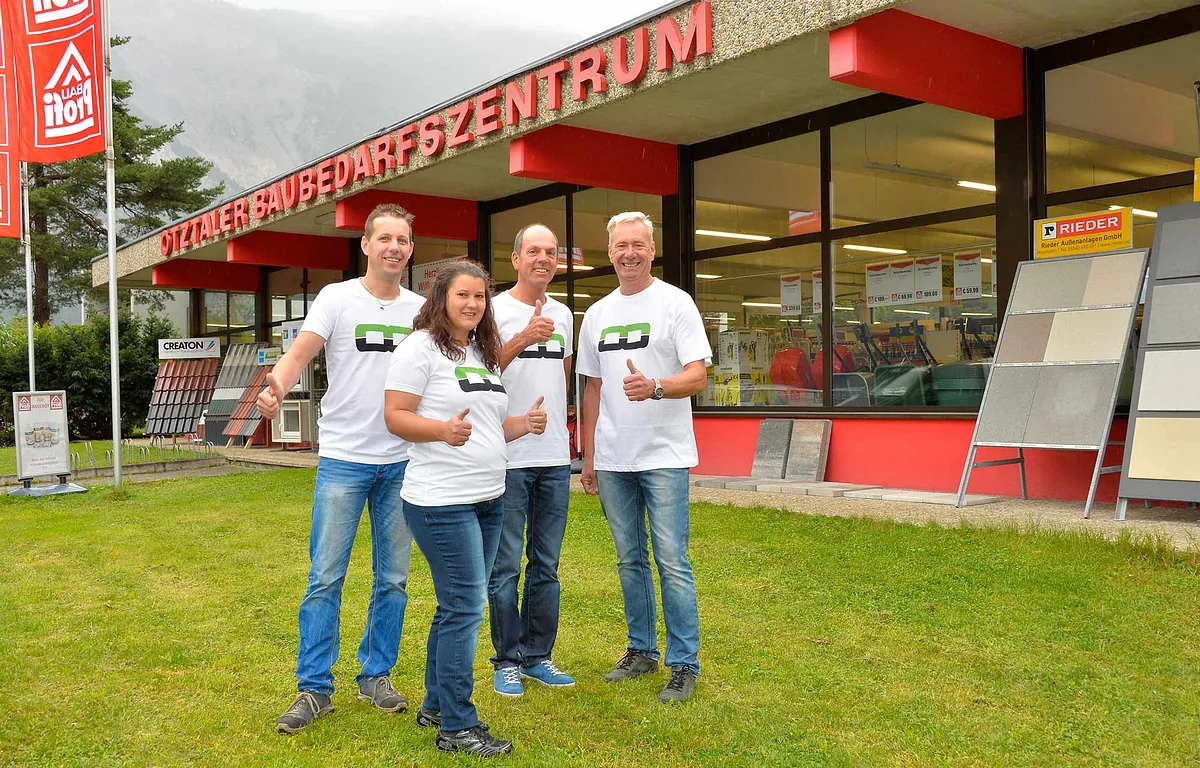 Das Team vom Baubedarfszentrum