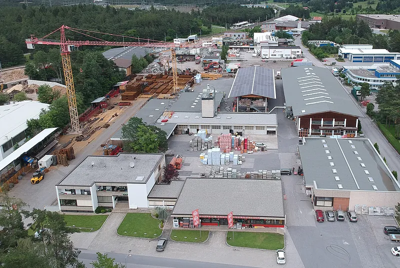 Luftaufnahme Baustelle